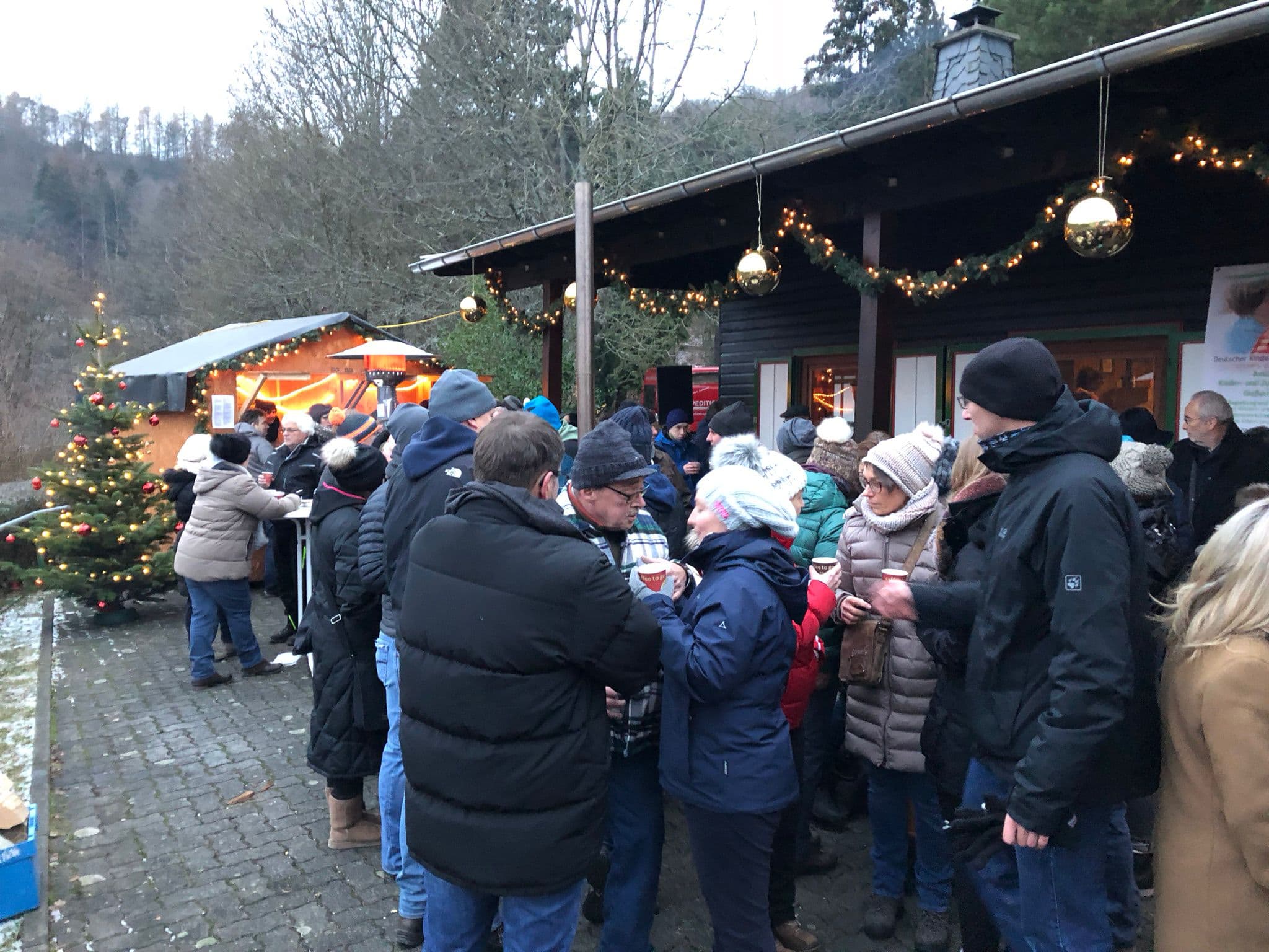 Gemütliches Beisammensein mit Gästen